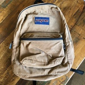 Jansport Brown Corduroy Backpack